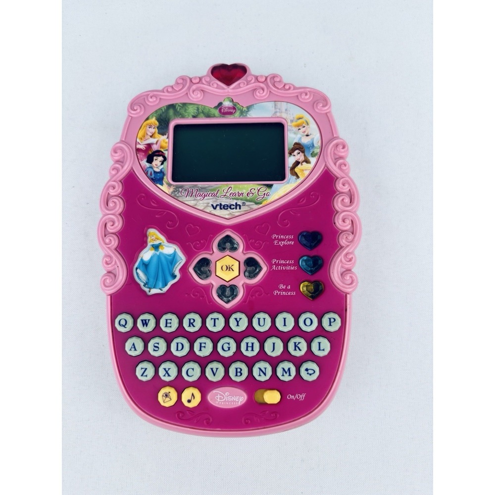 Vtech Disney Princess Magical Learn and Go Electronic Handheld Game - No Sound
